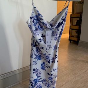 Scoop neck silky dress- urban outfitters